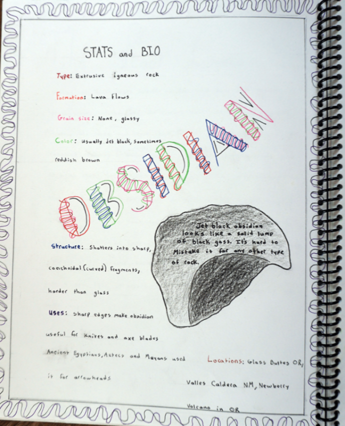 Waldorf Grade 6 Rocks and Minerals Curriculum Main Lesson